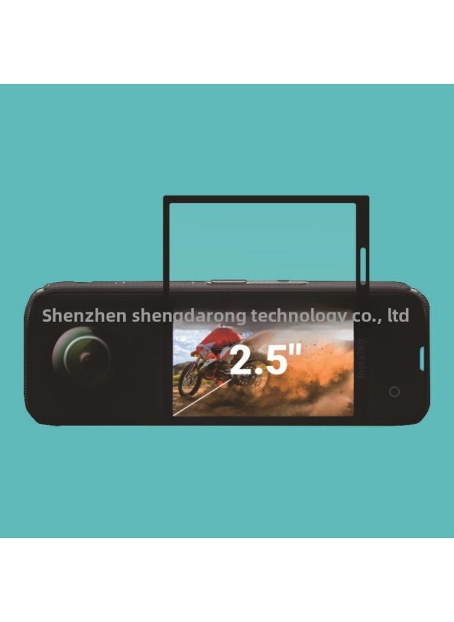 Generic - For Shadow Stone Insta360 X4 Tempered Film Insta360 X4 Composite Soft Film Shadow Stone X4 Hydrogel Film-Color:Insta360 X4-Dimensions:Composite Material Full Glue Black (2 Pieces With Plastic Box Packaging) - Image 1