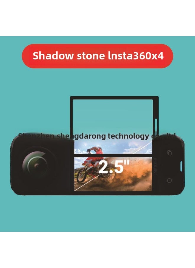 Generic - For Shadow Stone Insta360 X4 Tempered Film Insta360 X4 Composite Soft Film Shadow Stone X4 Hydrogel Film-Color:Insta360 X4-Dimensions:Composite Material Full Glue Black (2 Pieces With Plastic Box Packaging) - Image 1
