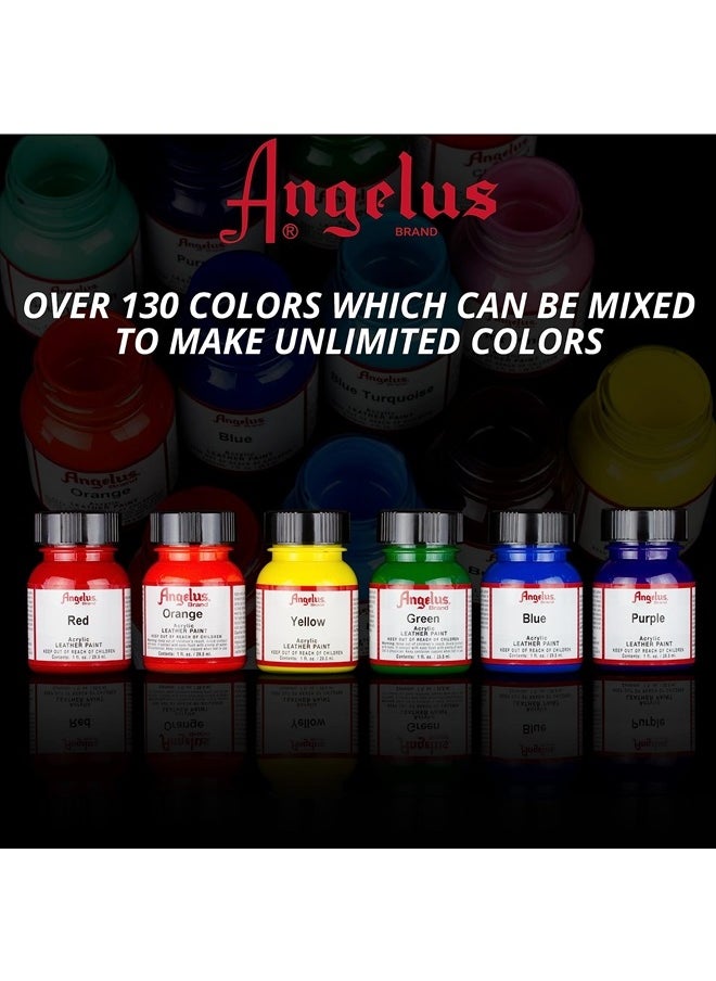 Angelus - Acrylic Leather Paint Pink 1oz - Image 1