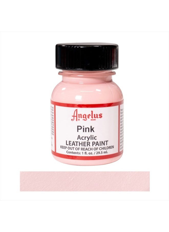 Angelus - Acrylic Leather Paint Pink 1oz - Image 1