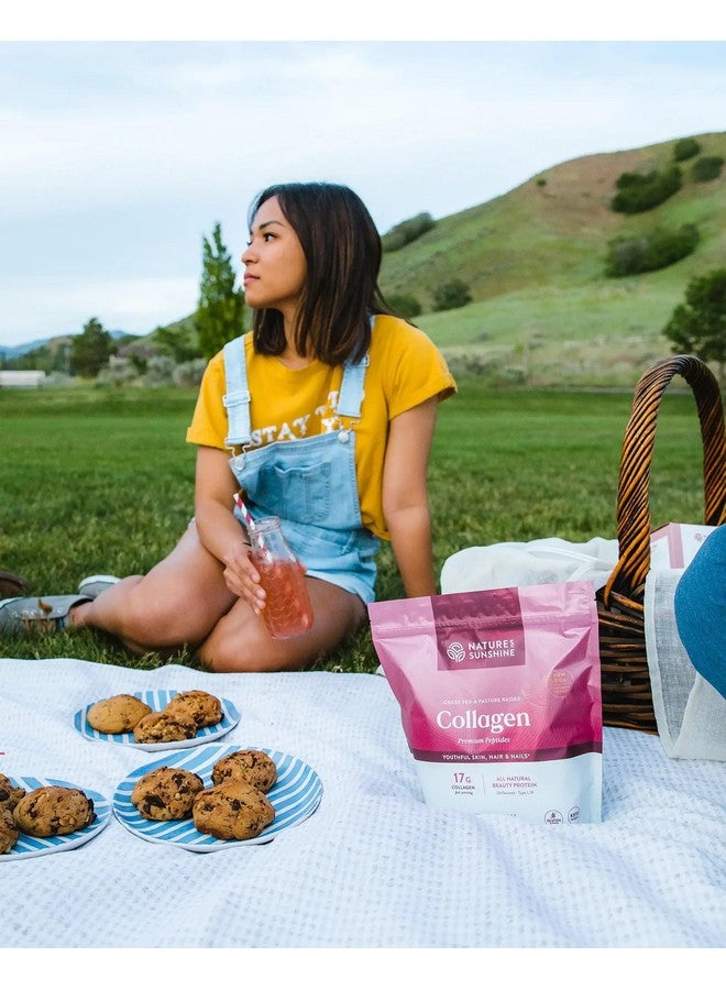 ناتشرز صن شاين مسحوق الكولاجين من Nature's Sunshine من النوع الأول والثالث من ببتيدات الكولاجين البقري الممتاز من الأبقار التي تتغذى على العشب وتربى في المراعي، 18 أونصة - Image 3