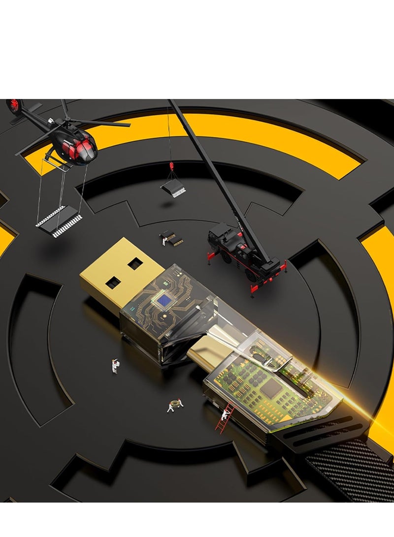 ELTRAZONE 4 in 1 Convertible Metal Fast Data Cable, Braided Cable 65W 3.9ft USB C USB A, Multiple Charging Cable for iPhone/iPad/MacBook Pro/Airpods/Samsung/Android (1.2M) - Image 5