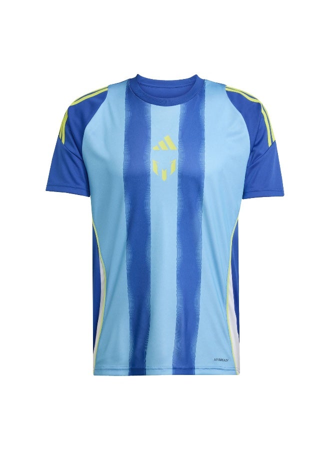 Adidas قميص ميسي الأزرق (أكمام قصيرة) للرجال - Image 1