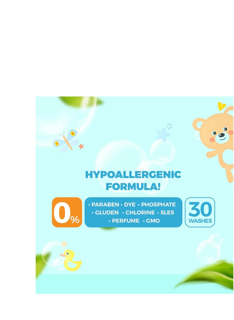 Just Green Organic Just Green Organic Baby Laundry Cleaner 1500 ML  - Image 5