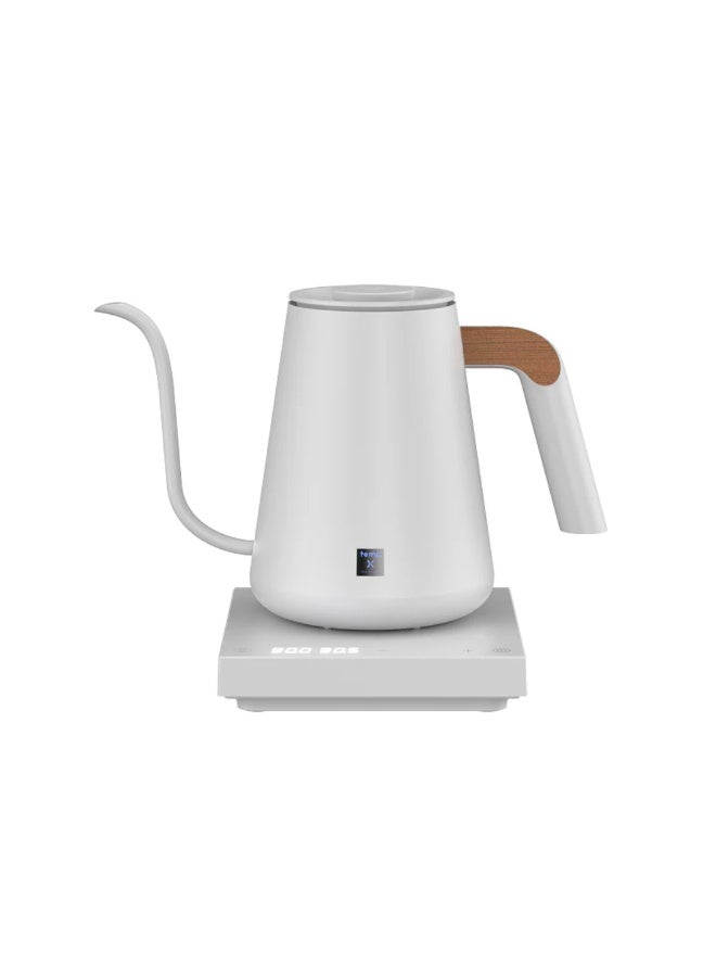 TIMEMORE Stainless Steel Fish Pro X Smart Electric Pour-Over Kettle 900 ML White - Image 1