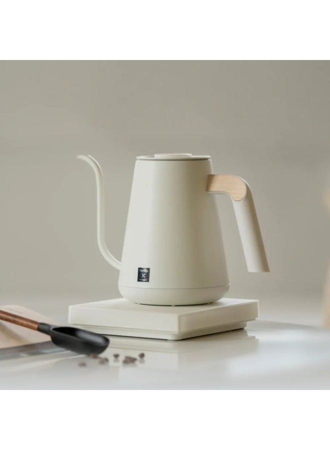 TIMEMORE Stainless Steel Fish Pro X Smart Electric Pour-Over Kettle 900 ML White - Image 4