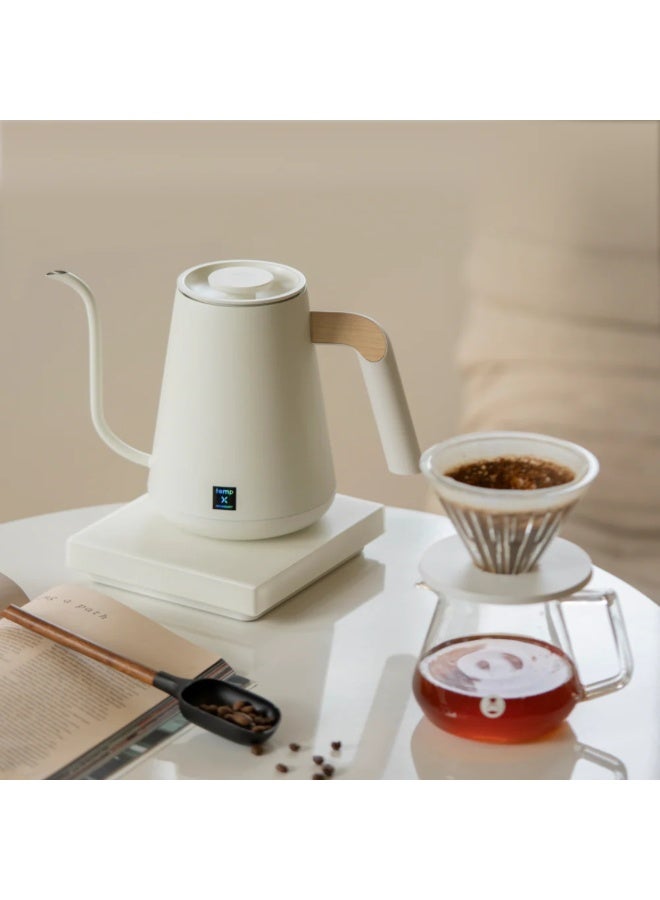 TIMEMORE Stainless Steel Fish Pro X Smart Electric Pour-Over Kettle 900 ML White - Image 5