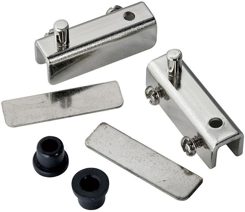 ROCKLER Glass Door Pivot Hinge - Satin Black (Pair) - Image 2