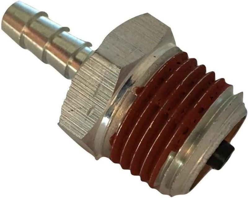 Check Valve N541850 For Porter Cable Dewalt Craftsman Air Compressor - Stainless Steel, 2 Ports, 1/2 in Inlet, Female Iron Pipe Outlet