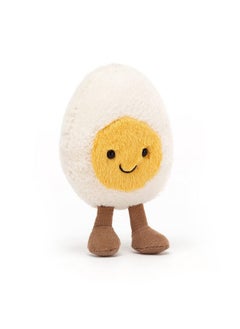 Jellycat Jellycat Amuseables Boiled Egg Happy Stuffed Toy, Small 5.5 inches | Food Plush | Fun Gift Idea  - Image 5
