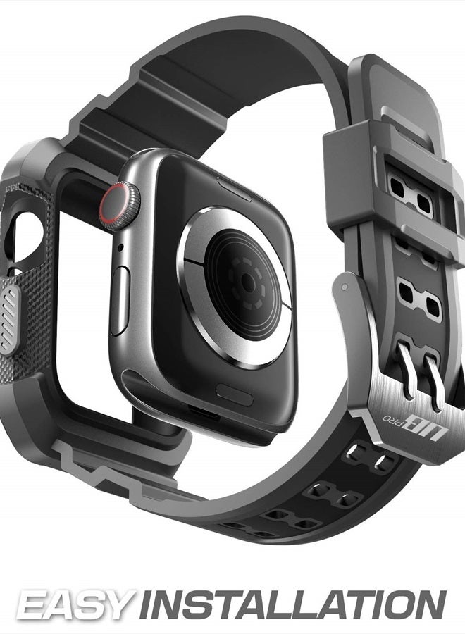 SupCase [Unicorn Beetle Pro] Designed for Apple Watch Series 8/7/6/SE/5/4 [45/44mm], Rugged Protective Case with Strap Bands (Blue) - Image 4