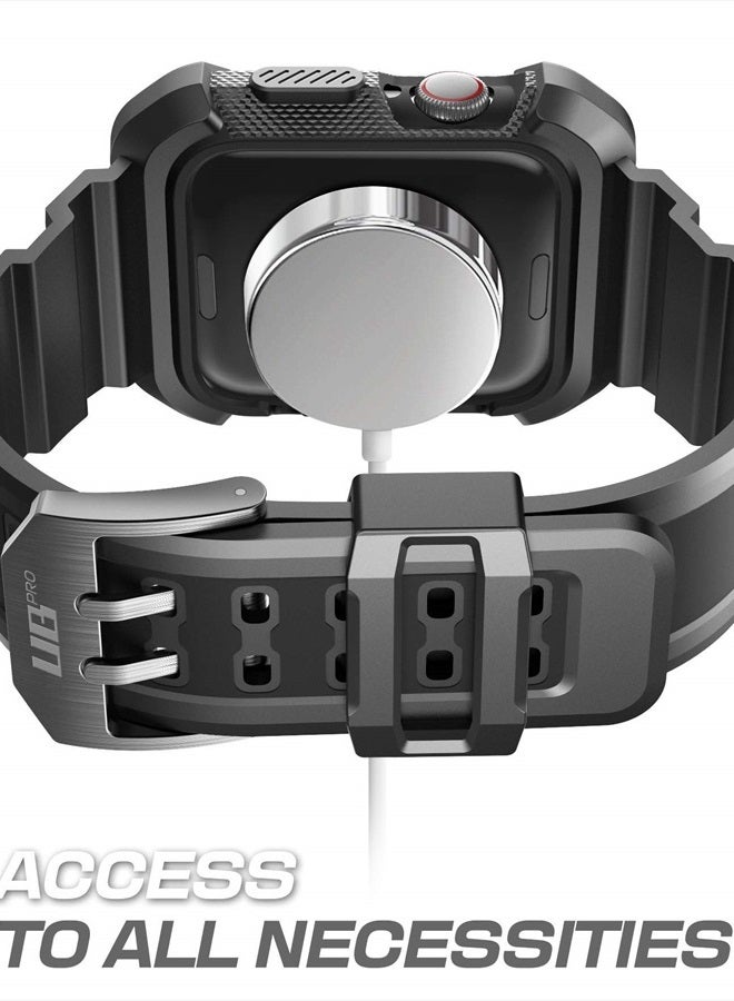 SupCase [Unicorn Beetle Pro] Designed for Apple Watch Series 8/7/6/SE/5/4 [45/44mm], Rugged Protective Case with Strap Bands (Blue) - Image 3