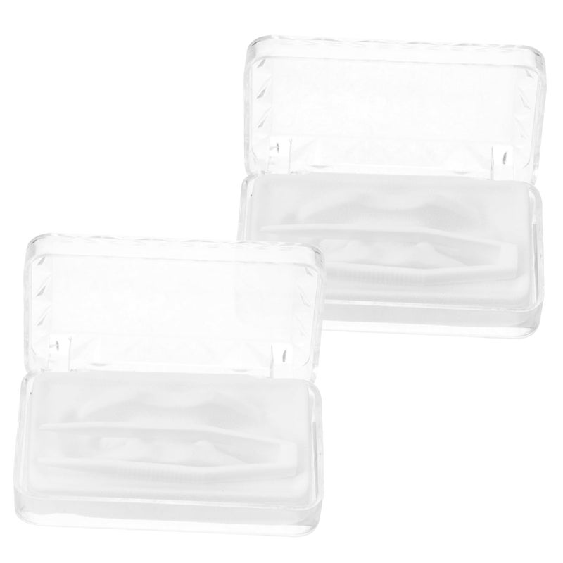 2Pcs Portable Denture Case Retainer Box Mouth Guard Holder Lightweight Travel Container - Image 2