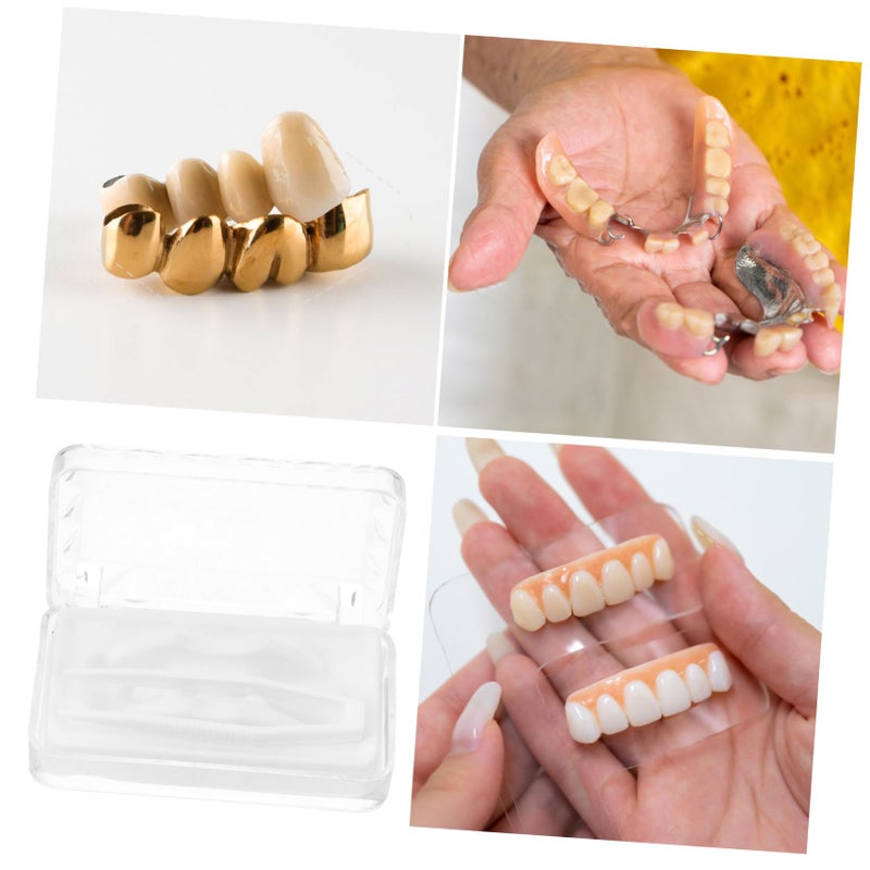 2Pcs Portable Denture Case Retainer Box Mouth Guard Holder Lightweight Travel Container - Image 4