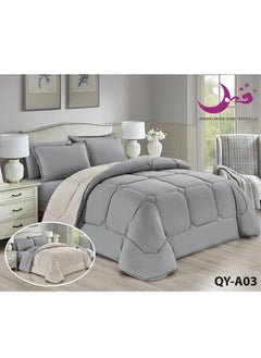 Moon Comforter Set Bedspread 6 Pieces Medium Filling Two Sides Microfiber 230x250 cm  - Image 1