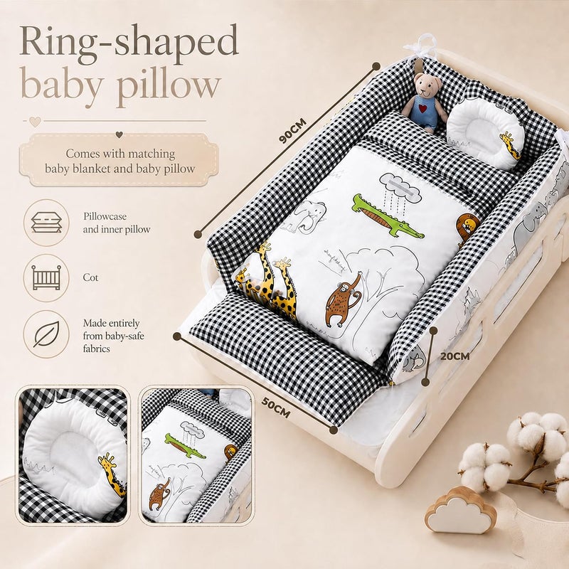 Baby Nest with Pillow & Blanket, Soft Breathable Infant Lounger for Supervised Rest, Portable Baby Cocoon for Home, Nursery & Daily Care - Image 2