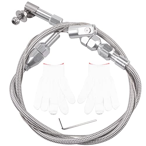 ORAEVY 24 HiTech Universal Throttle Cable Braided Stainless Steel Throttle Cable Kit - Image 1