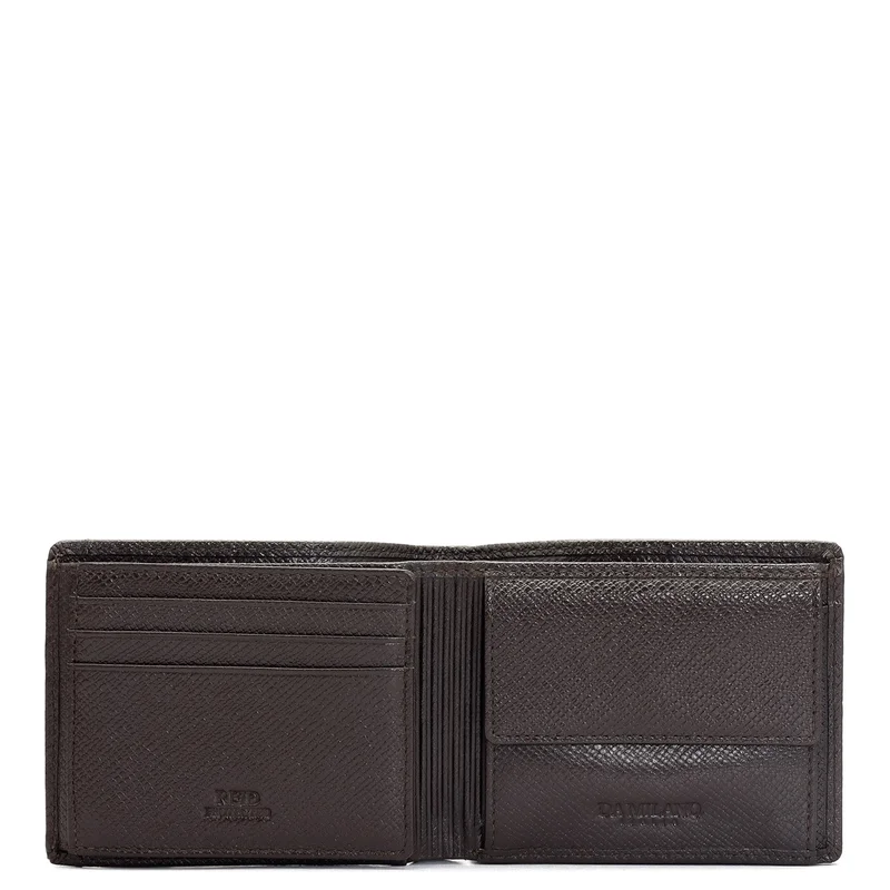 دا ميلانو Brown Bifold Leather Mens Wallet