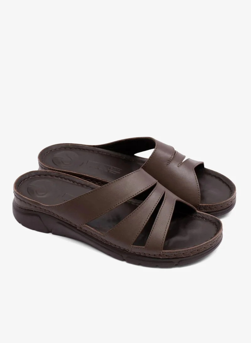 Comfort Plus COMFOT PLUS WOMENS SANDALS WITH FLEXIBLE OUSOLE BROWN
