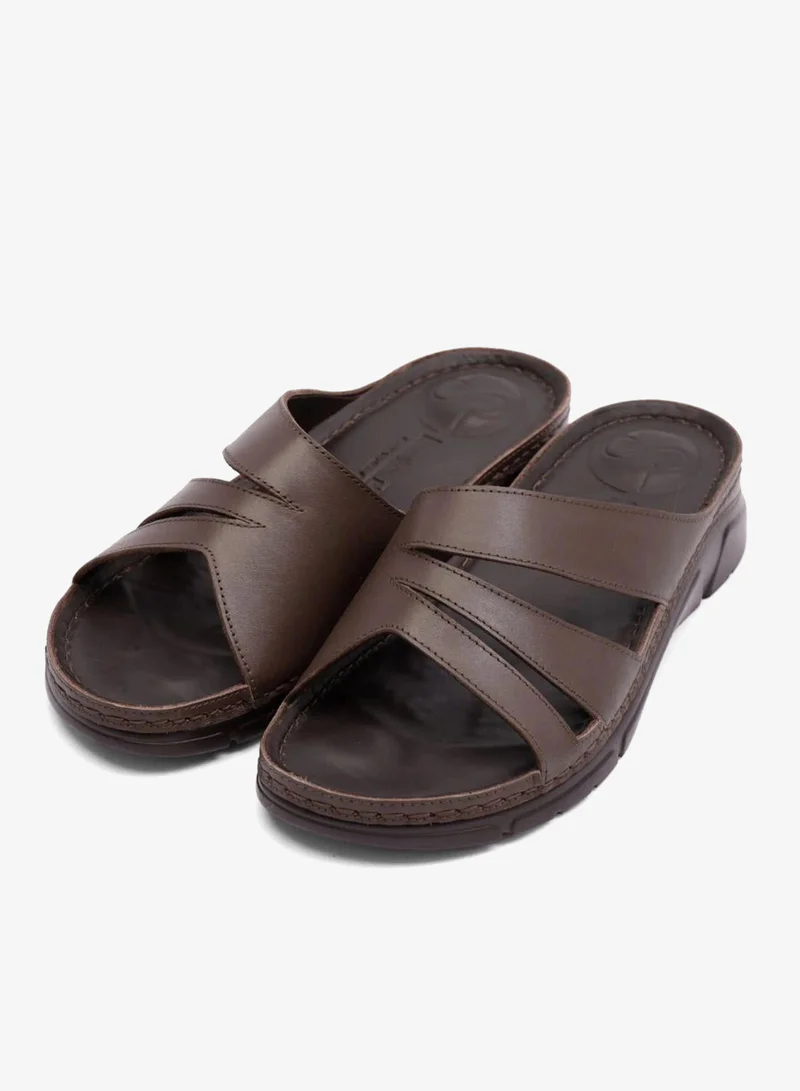 Comfort Plus COMFOT PLUS WOMENS SANDALS WITH FLEXIBLE OUSOLE BROWN