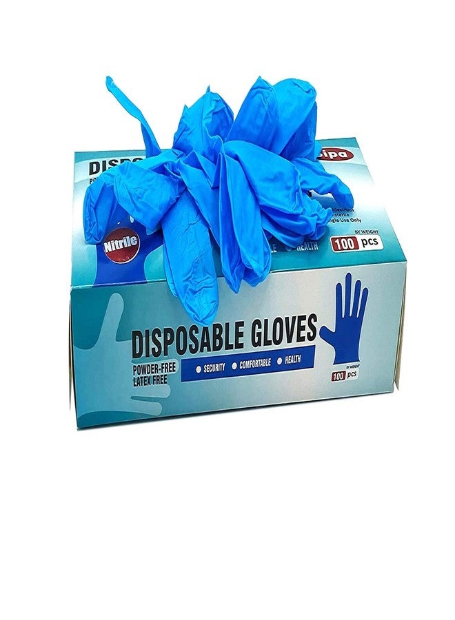 SIPA Nitrile Disposable Gloves 2.8 Mil,Pack of 100, Latex Free, Powder Free (Large) - Image 4
