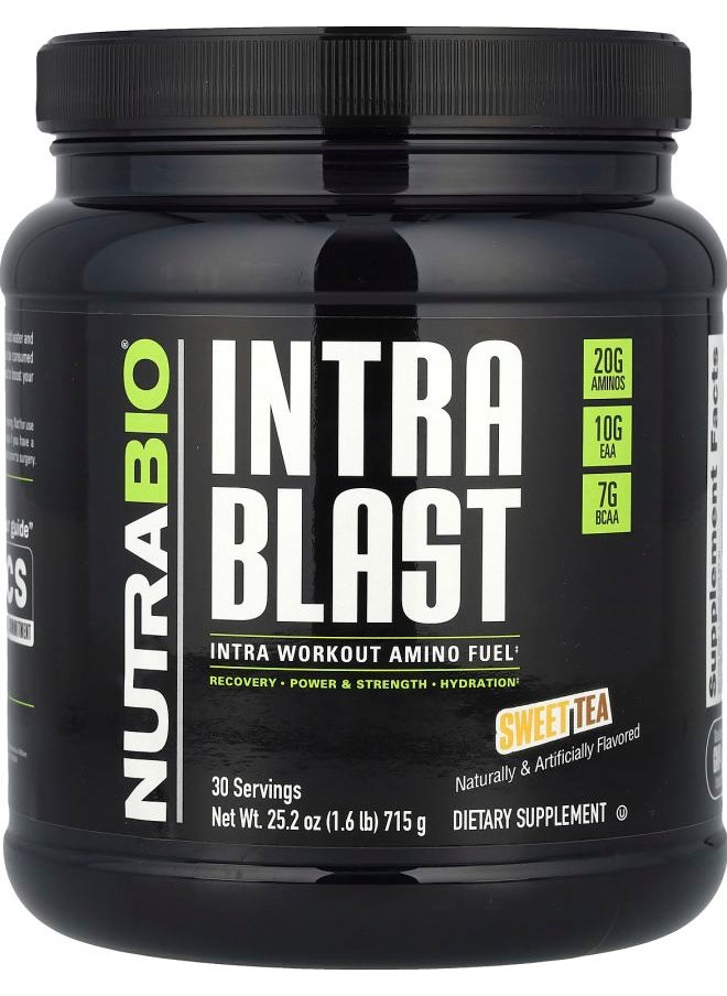 NutraBio - Intra Blast Intra Workout Amino Fuel Sweet Tea 1.6 lb (715 g) - Image 1