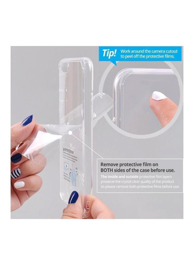 Wtech Honor X9d 5G 2025 Hybrid TPU Silicone with Raised Camera Slim Armour Case Cover (MCAPSA) - Clear/Navy Blue - Image 4