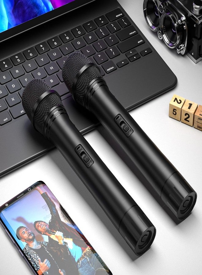 Facmogu 2PCS Fake Microphone Prop, Black Plastic Realistic Pretend Microphone Props for Kids, Fake Pretend Play Mic Toy Kids Mic Props for Karaoke Costume Christmas Cosplay Music Birthday Party Favors - Image 3