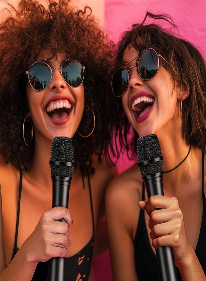 Facmogu 2PCS Fake Microphone Prop, Black Plastic Realistic Pretend Microphone Props for Kids, Fake Pretend Play Mic Toy Kids Mic Props for Karaoke Costume Christmas Cosplay Music Birthday Party Favors - Image 4