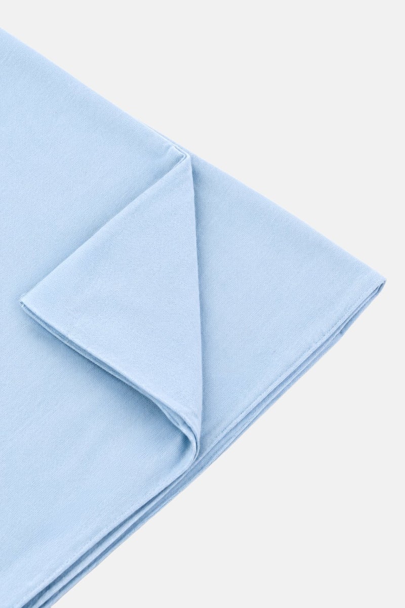 NINE WEST Cotton Duvet Cover Queen, Light Blue - Image 3