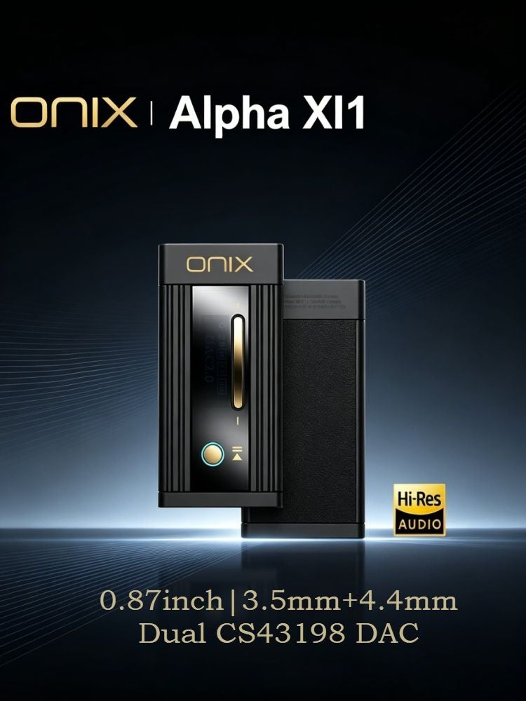 Onix Alpha XI1 Portable USB Dongle DAC Headphone Amplifier, Hi-Res Audio, Dual Cs43198 Pcm768 Dsd512, 3.5mm 4.4mm Balanced - Image 1
