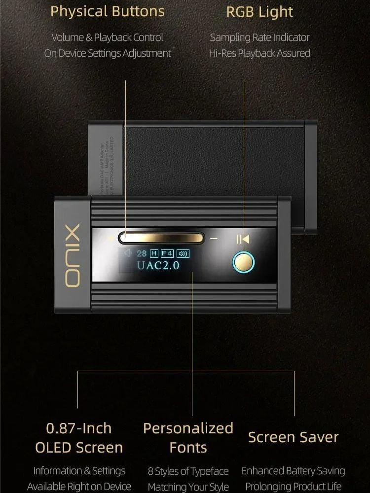 Onix Alpha XI1 Portable USB Dongle DAC Headphone Amplifier, Hi-Res Audio, Dual Cs43198 Pcm768 Dsd512, 3.5mm 4.4mm Balanced - Image 3