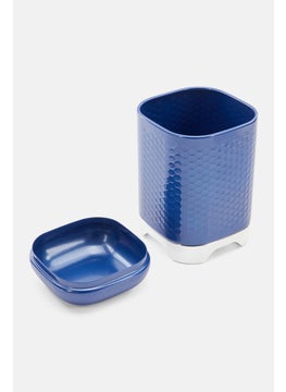 KitchenCraft Lovello Storage Canister 11 x 11 x 19 cm, Midnight Navy  - Image 2