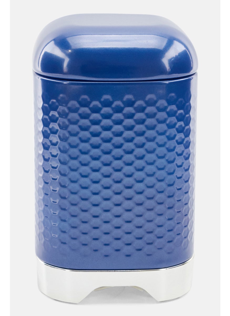KitchenCraft Lovello Storage Canister 11 x 11 x 19 cm, Midnight Navy  - Image 1