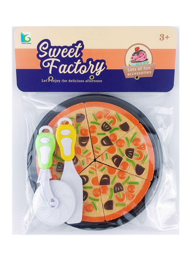 NIBEMINENT 8-Piece Pizza Pretend Play Toy Set Assorted