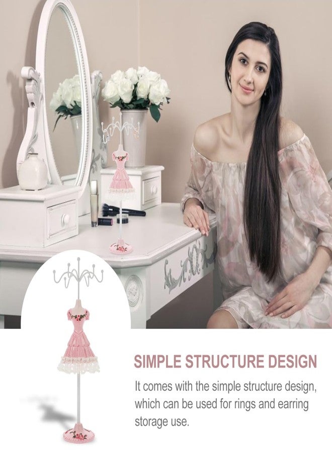TENDYCOCO Jewelry Stand Mannequin Earring Holder Necklace Organizer Decorative Jewelry Rack for Home and Shop Display - Image 2