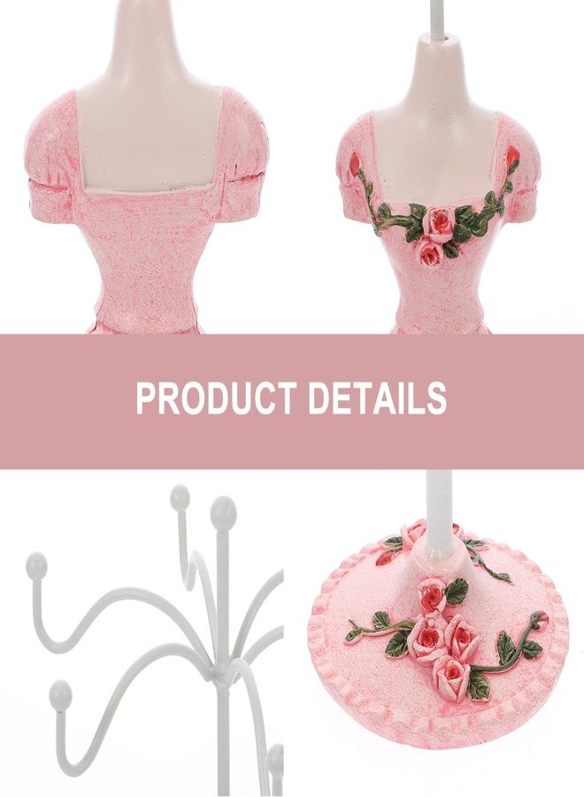 TENDYCOCO Jewelry Stand Mannequin Earring Holder Necklace Organizer Decorative Jewelry Rack for Home and Shop Display - Image 4