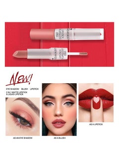 TEAYASON Lipstick Lipgloss 2 In 1 Matte Lip,Gloss Long Lasting Lipgloss Double Ended Liquid Lipstick Smooth Lipglaze Velvety Lip Makeup For Women And Girls(10#)  - Image 4