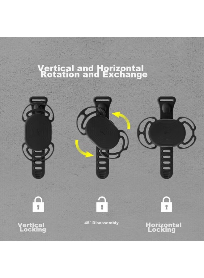 Bone Highway Bicycle Phone Mount, Silicone Shock-absorbing Quick-release Cycling Phone Holder, Compatible With Garmin Cycling Computer - Image 5