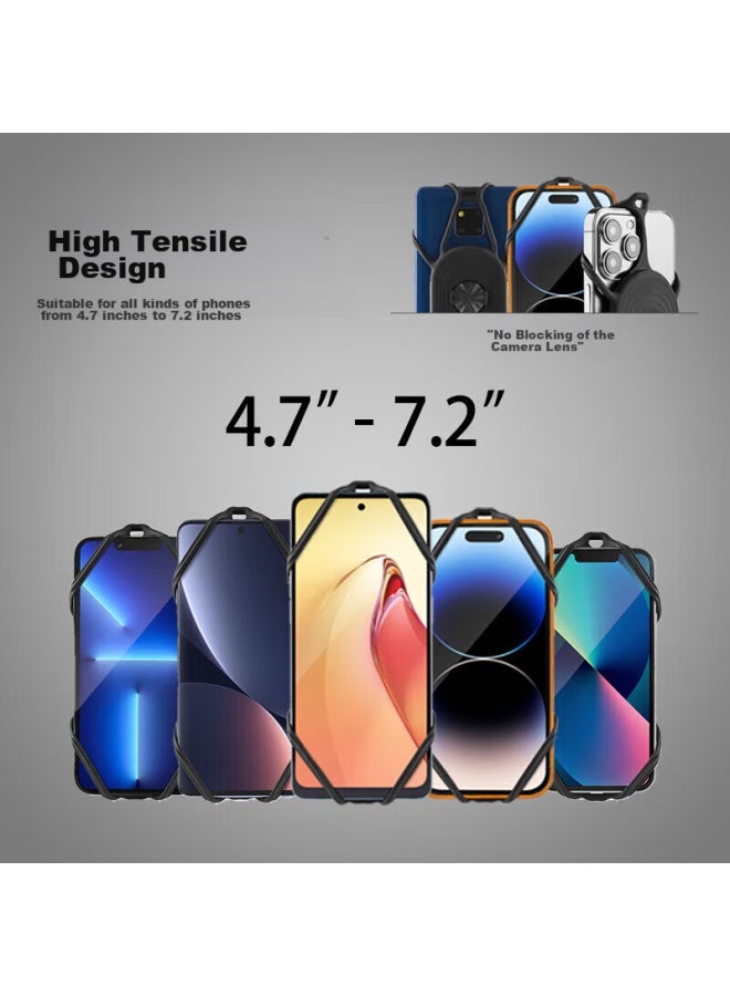 Bone Highway Bicycle Phone Mount, Silicone Shock-absorbing Quick-release Cycling Phone Holder, Compatible With Garmin Cycling Computer - Image 4