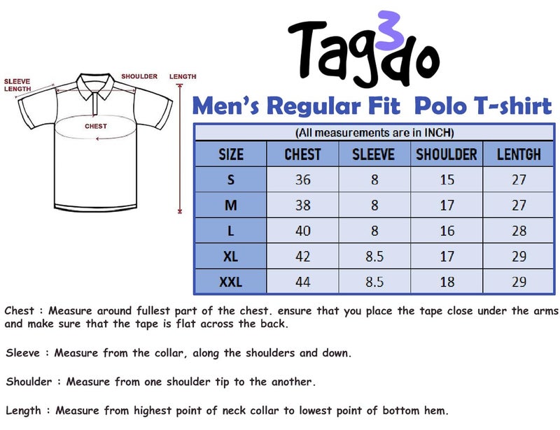 TAGDO Men's Striped Polo in Black & White Vertical (Strip-Polo-2036-White-XXL) - Image 3