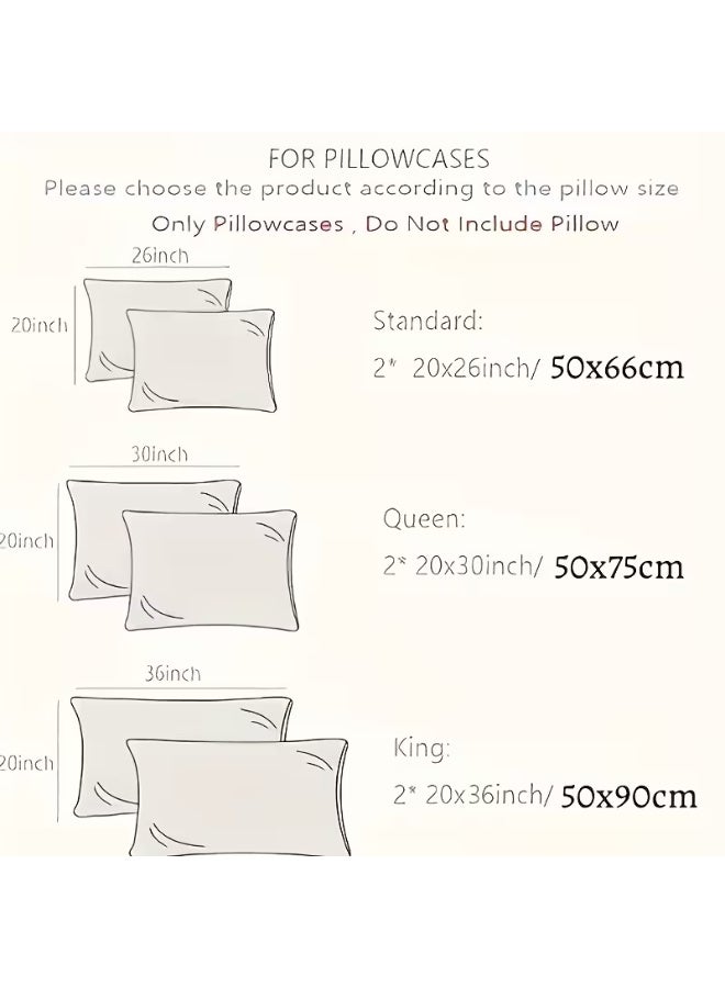 2pcs Satin Pillowcases | Soft, Breathable, Smooth Polyester Covers for Comfortable Sleep - Image 3