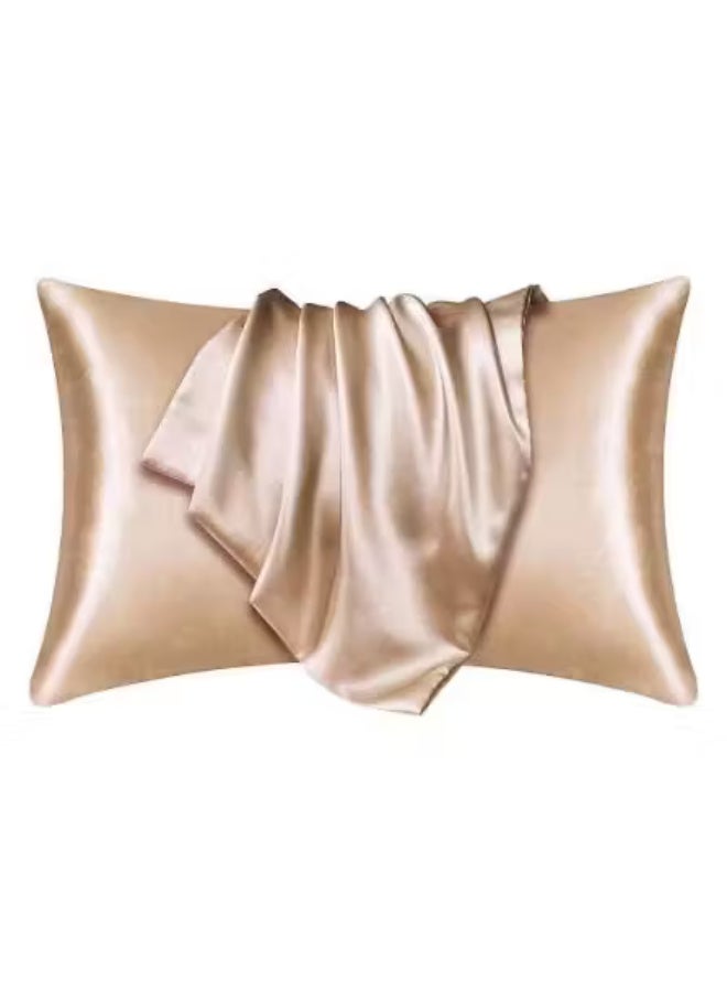 2pcs Satin Pillowcases | Soft, Breathable, Smooth Polyester Covers for Comfortable Sleep - Image 2
