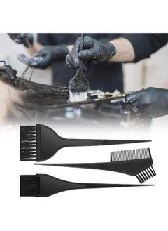 ECVV ECVV 4Pcs Salon Hair Coloring Dyeing Kit Color Dye Brush Comb Mixing Bowl Tint Tool, BLACK  - Image 4