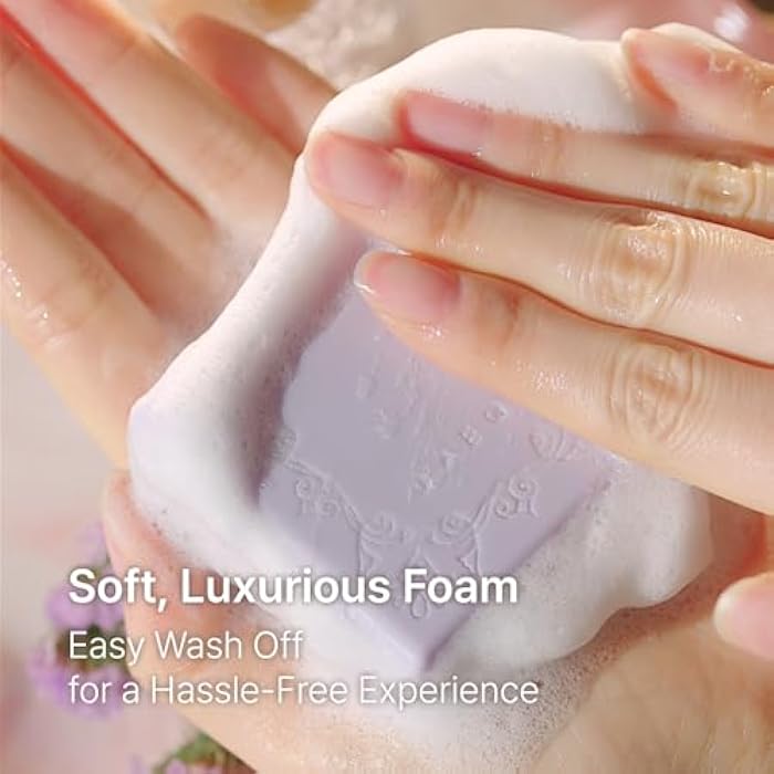 D’AEQ Shampoo Bar w/Jeju Cherry Blossom Scent | Gentle Deep Cleanser Infused w/Argan Oil & Coconut Oil, Natural Shine for All Hair Types | Silicone-Free & Sulfate-Free | Made in Korea | 3.0oz - Image 5