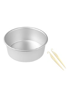 Folanry 8 inch Round Bottom Cheesecake Pan,Aluminum Alloy Round Cake Mould, Chiffon Cake Baking Pan,Pudding Cheesecake Mold With Removable Bottom,(With 2pcs Cake Release Tool)  - Image 1