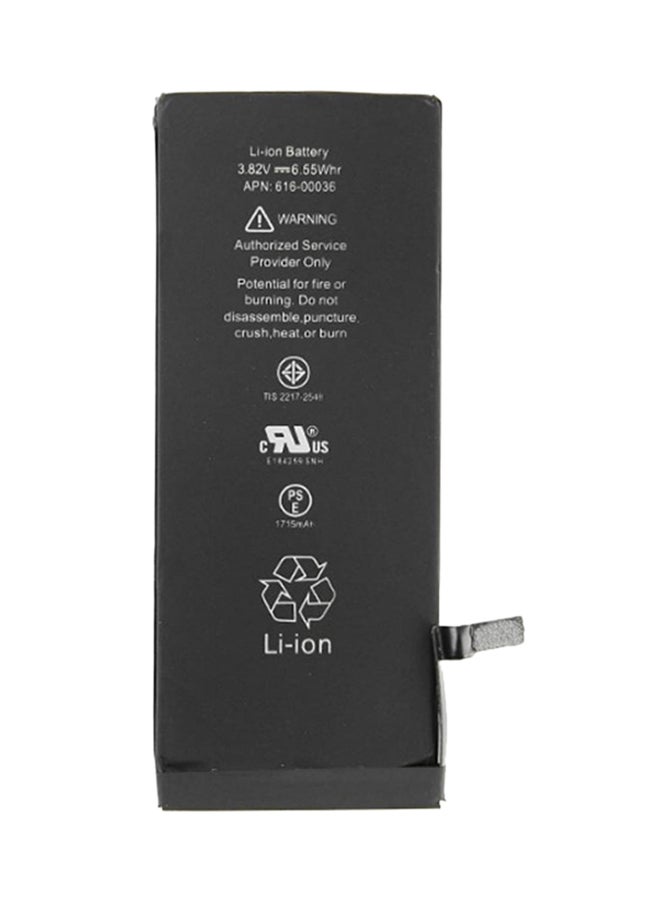 JAJEEK 616-00036 Internal Replacement Battery Compatible With Apple iPhone 6S – High-Quality Rechargeable Li-ion Battery Cell – 1715mAh Capacity – Safe, Stable Power For Long-Lasting Performance – Black Color – Ideal For Repair Or DIY Phone Restoration - Image 1