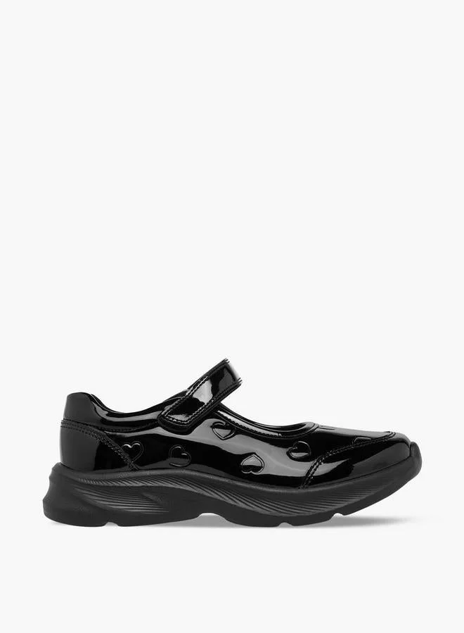 Flora Bella By Shoexpress Girls Hook & Loop Mary Jane School Shoes