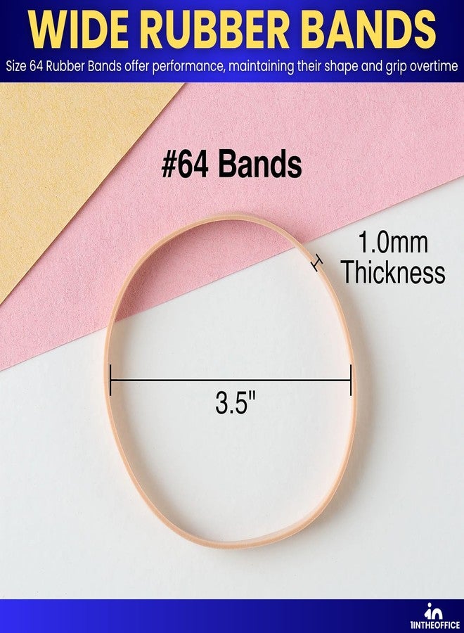 1InTheOffice Rubber Bands Size 64, Elastic Rubber Bands 1/4 lb., 3Pack - Image 5