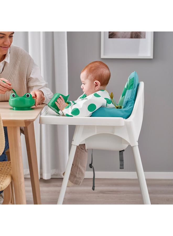 Zaboon Highchair With Tray, White/White - Image 3